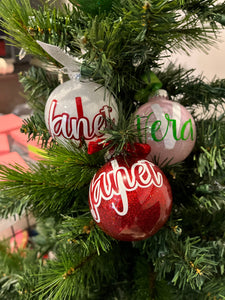 Monogrammed Holiday Ornament