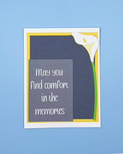 May You Find Comfort Sympathy Card