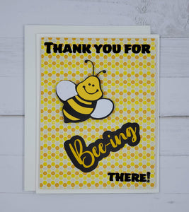 Bee-ing There Greeting Card