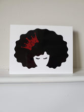 Load image into Gallery viewer, Black Queen - Lashes Greeting Card
