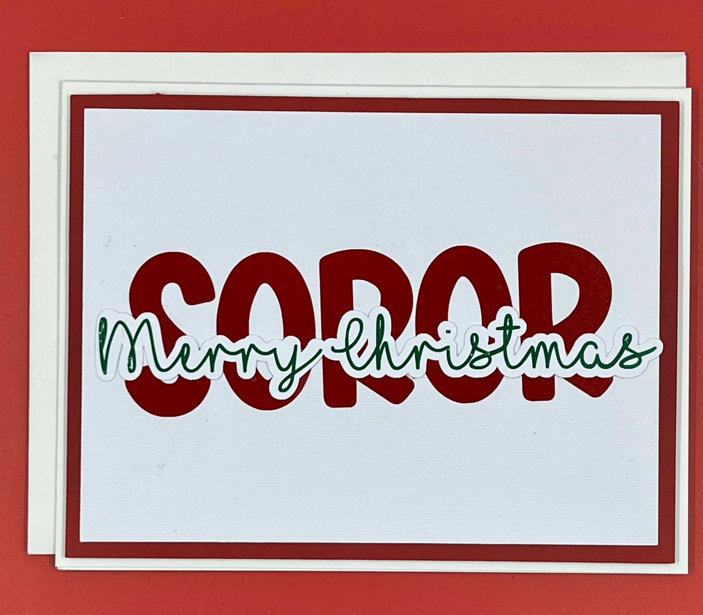 Merry Christmas Soror Greeting Card