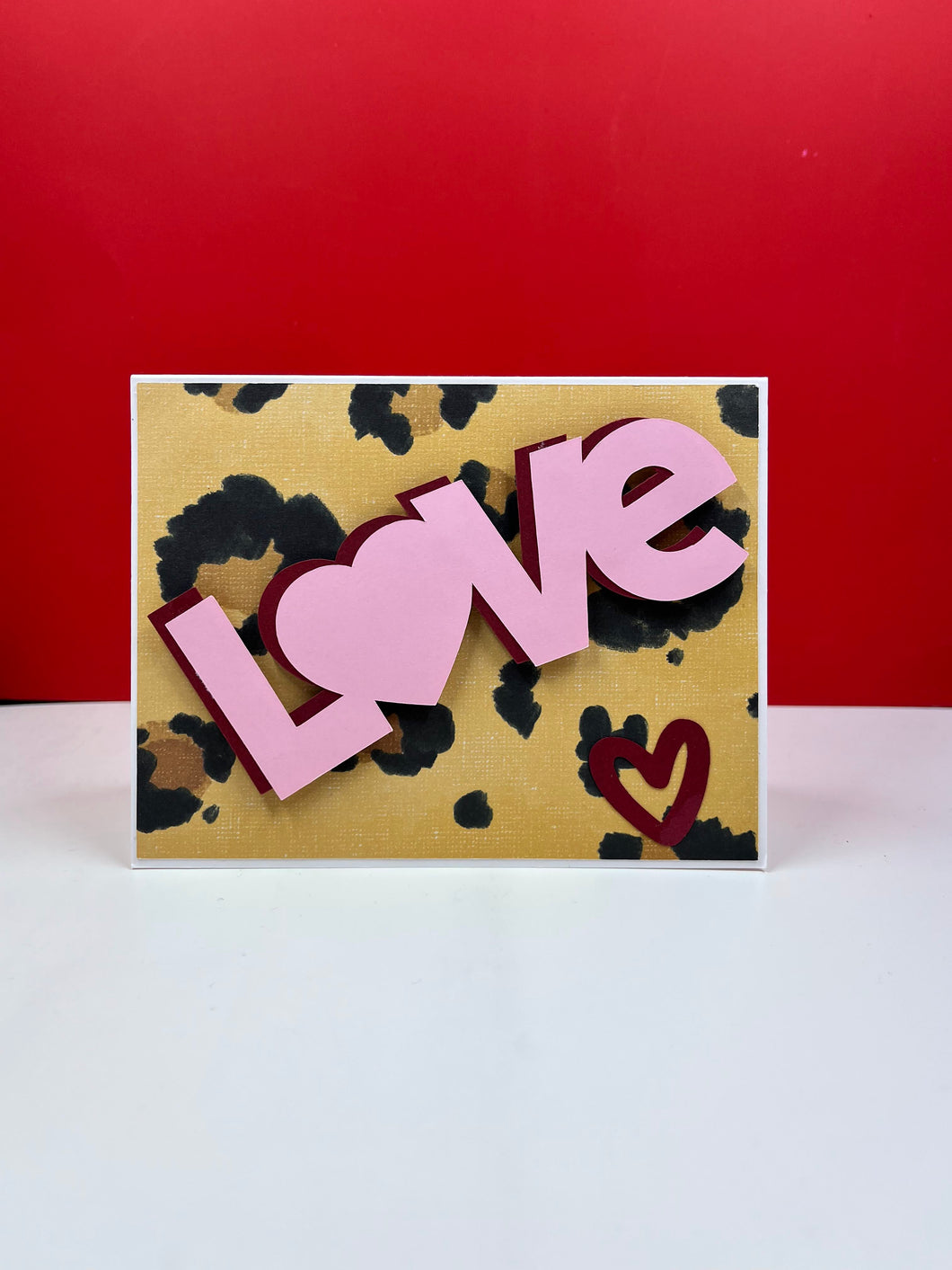 Love in Animal Print Greeting Card