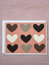Load image into Gallery viewer, Melanin Hearts Greeting Card
