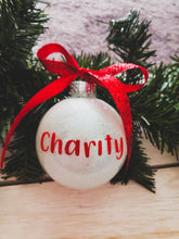 Load image into Gallery viewer, Personalized Ornament - Charity Font
