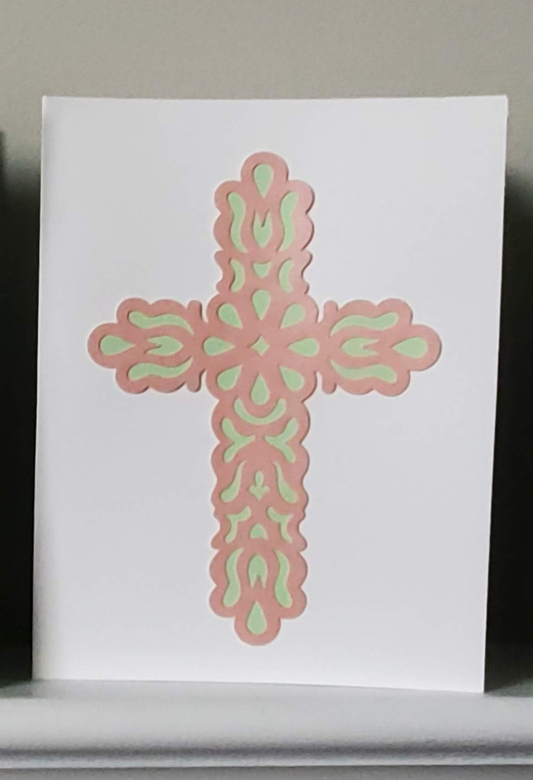 Layered Cross Greeting Card