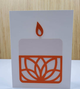 Lotus Candle Greeting Card