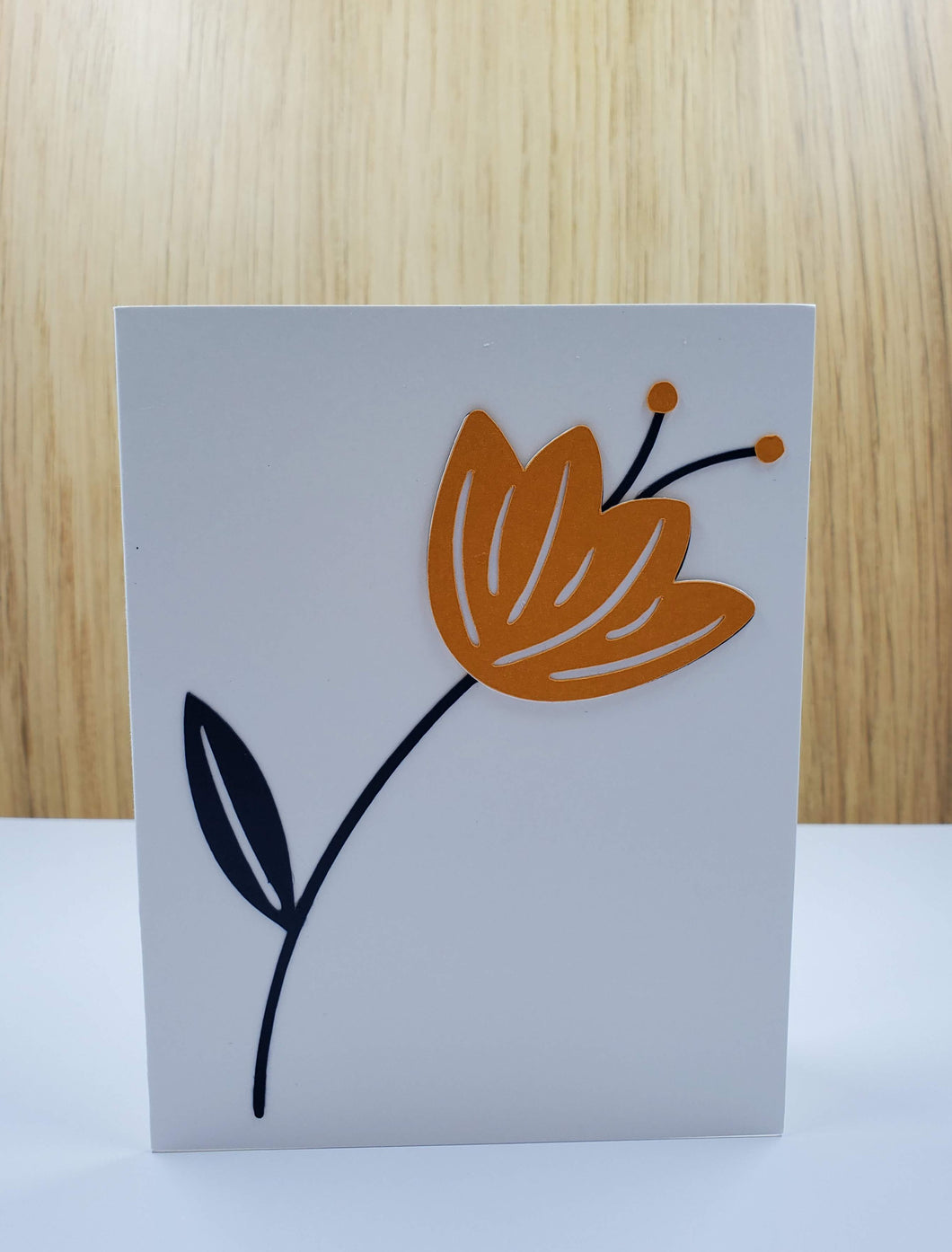 Orange Tulip Greeting Card
