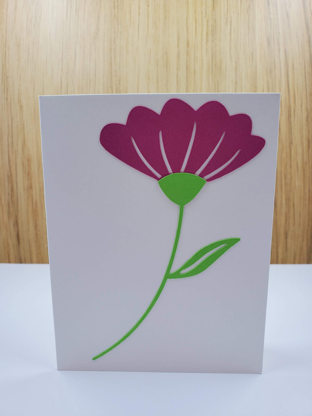 Fuschia Tulip Greeting Card
