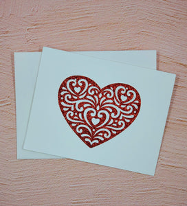 Swirling Heart Greeting Card