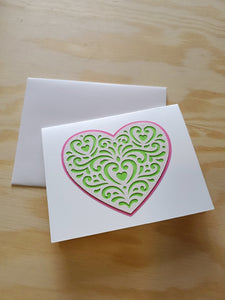 Sparkly Heart Greeting Card