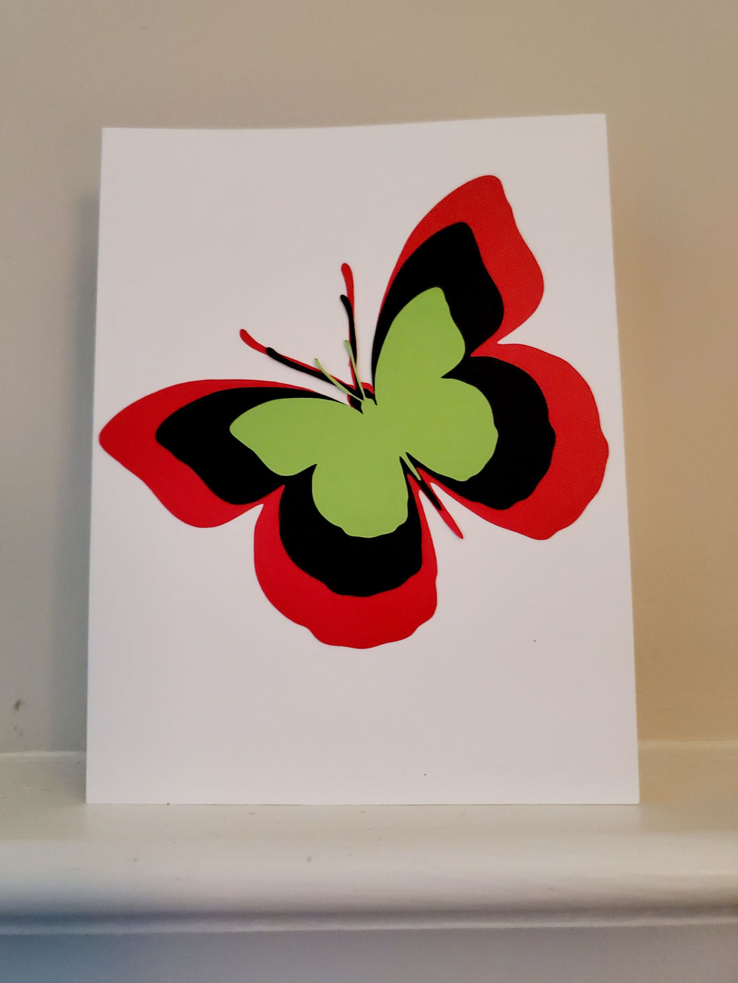 Multi-color Butterfly Greeting Card