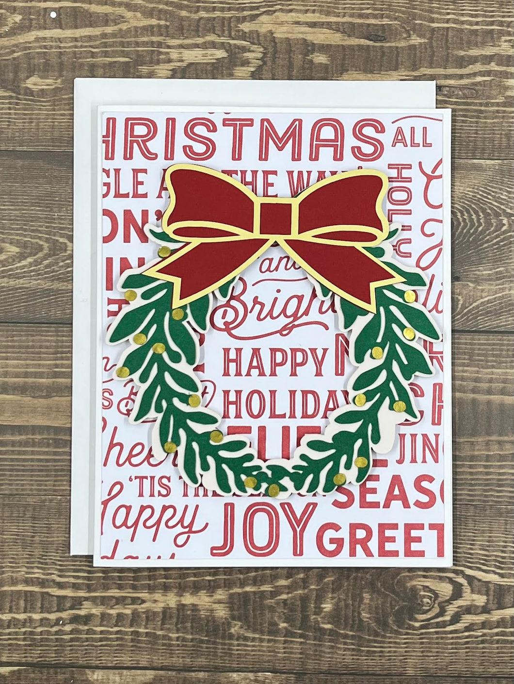 Christmas Wreath Greeting Card