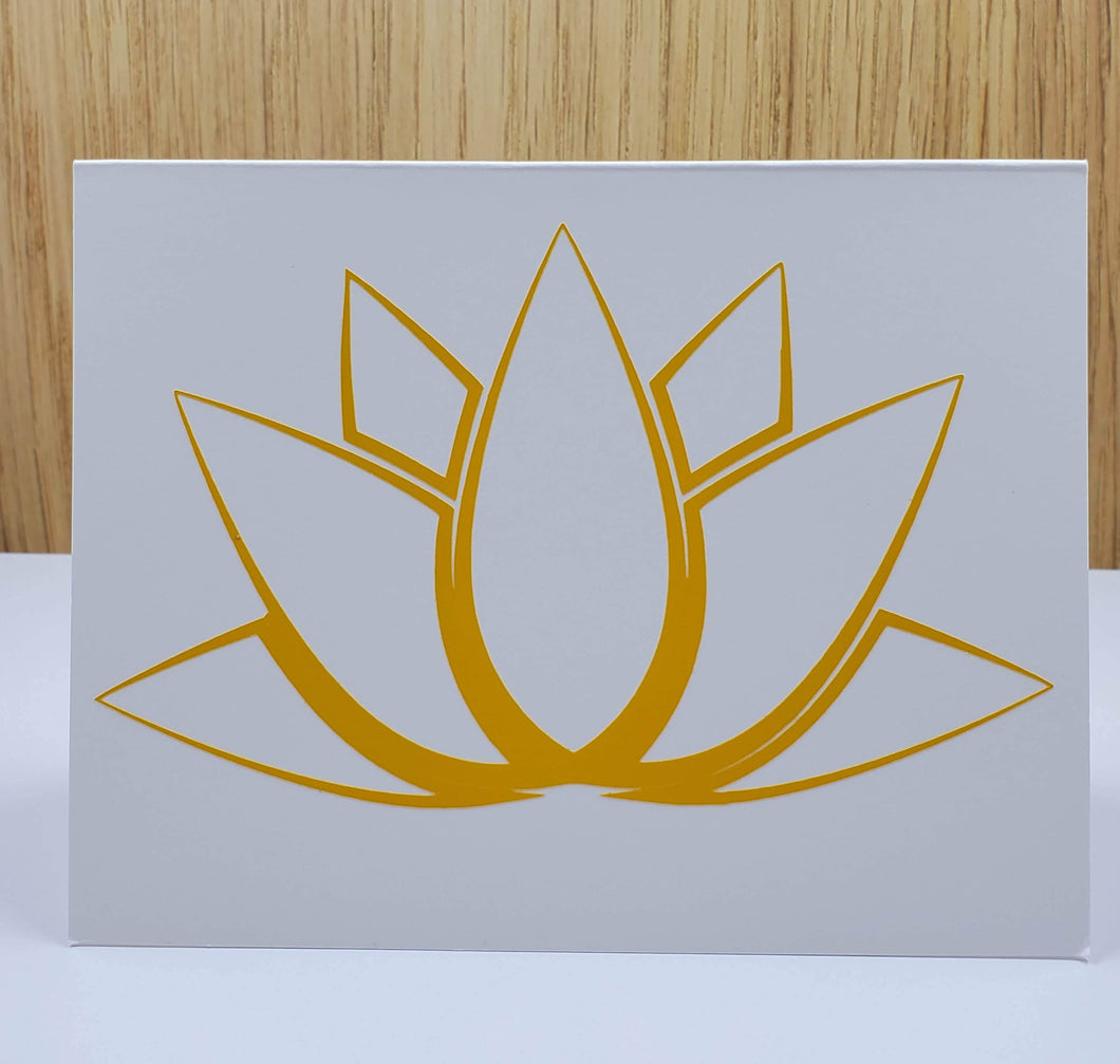 Art Deco Lotus Greeting Card